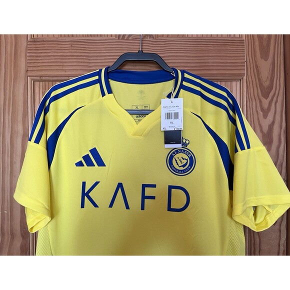 Adidas Al Nassr Cristiano Ronaldo #7 Home Jersey 24/25 Men's Size XL JP0459 - Picture 4 of 11